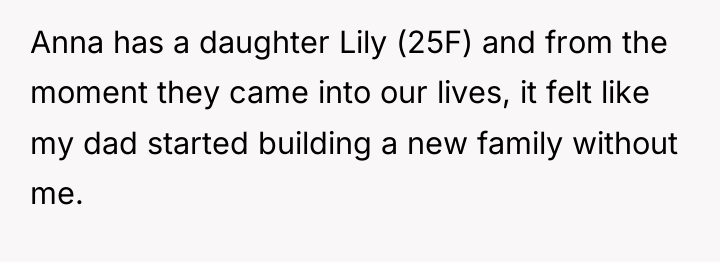 Anna has a daughter Lily (25F) and from the moment...