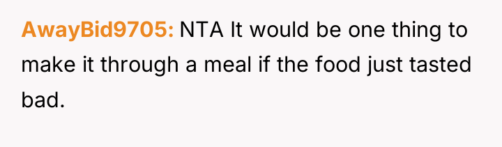 AwayBid9705 NTA It would be one thing to make it...