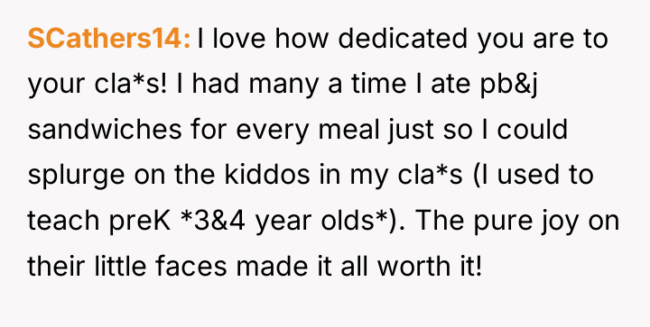 SCathers14 I love how dedicated you are to your cla*s!...