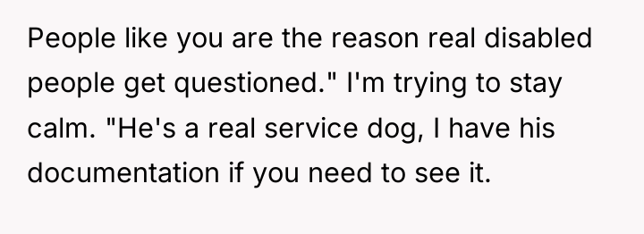 People like you are the reason real disabled people get...