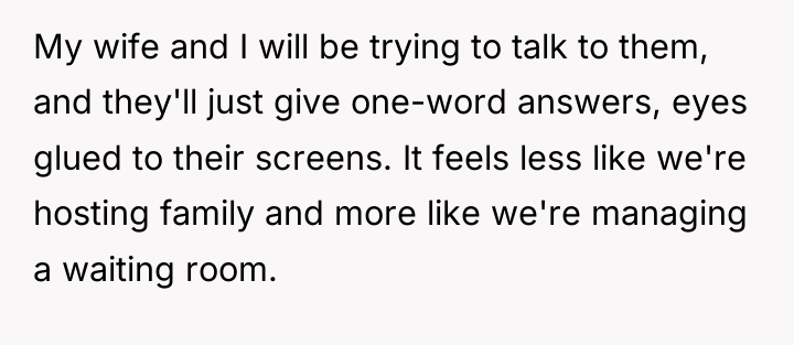 My wife and I will be trying to talk to...