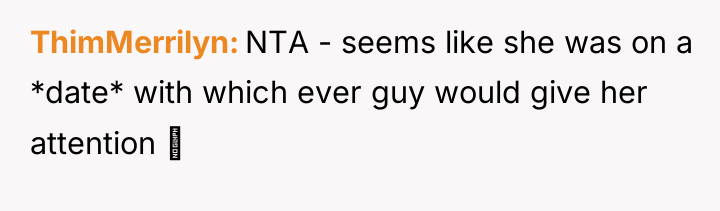 ThimMerrilyn NTA - seems like she was on a *date*...
