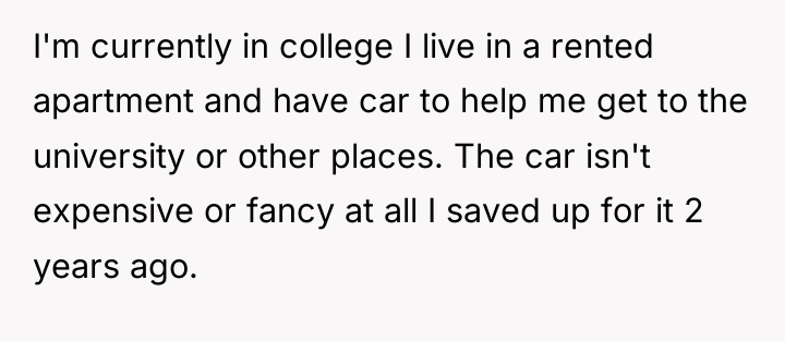 I'm currently in college I live in a rented apartment...