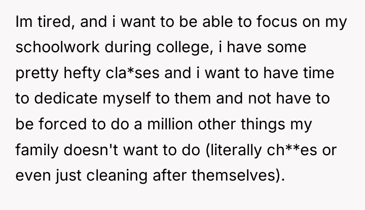 Im tired, and i want to be able to focus...