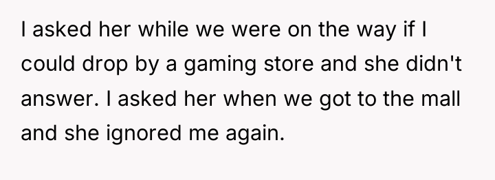 I asked her while we were on the way if...