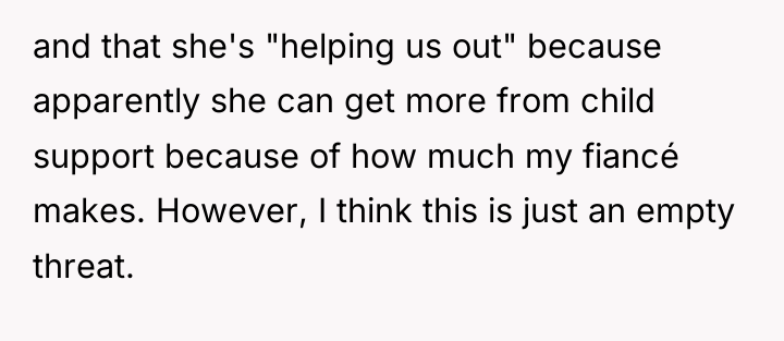and that she's "helping us out" because apparently she can...