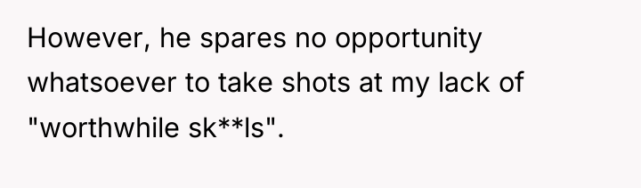 However, he spares no opportunity whatsoever to take shots at...