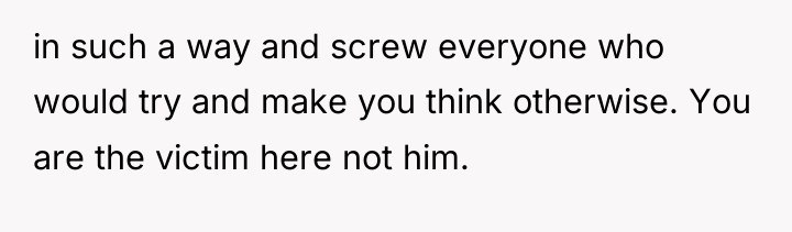 in such a way and screw everyone who would try...