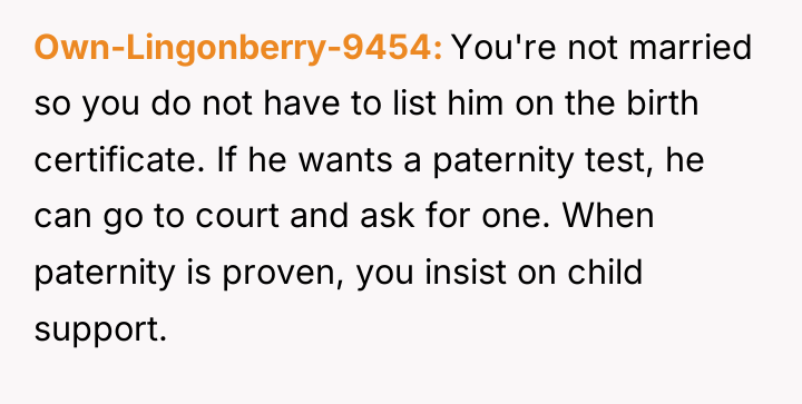 Own-Lingonberry-9454 You're not married so you do not have to...