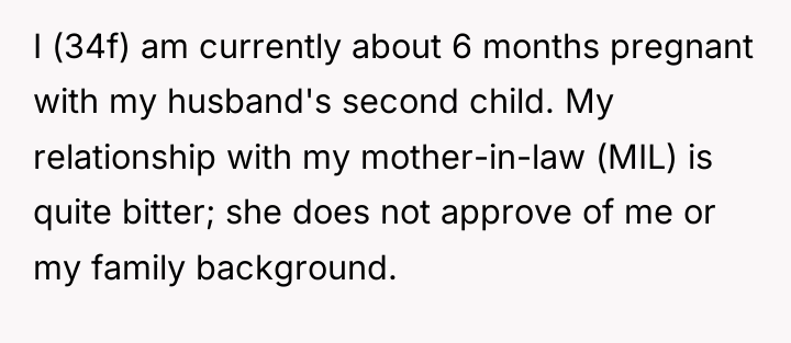 I (34f) am currently about 6 months pregnant with my...