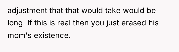 adjustment that that would take would be long. If this...