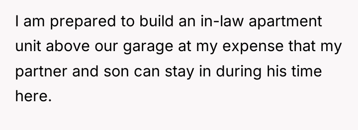 I am prepared to build an in-law apartment unit above...