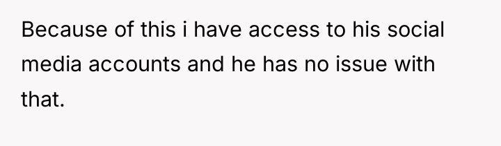 Because of this i have access to his social media...