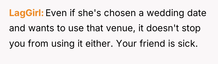 LagGirl Even if she's chosen a wedding date and wants...