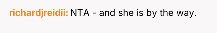 richardjreidii NTA - and she is by the way.