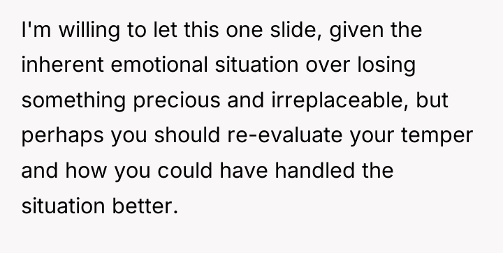 I'm willing to let this one slide, given the inherent...