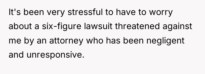 It's been very stressful to have to worry about a...