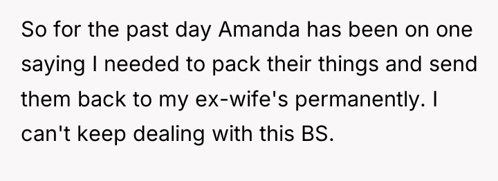 So for the past day Amanda has been on one...