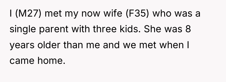 I (M27) met my now wife (F35) who was a...