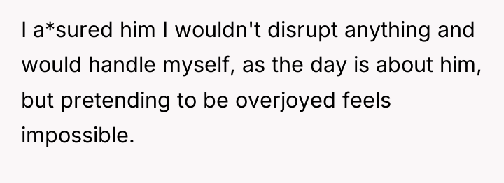 I a*sured him I wouldn't disrupt anything and would handle...