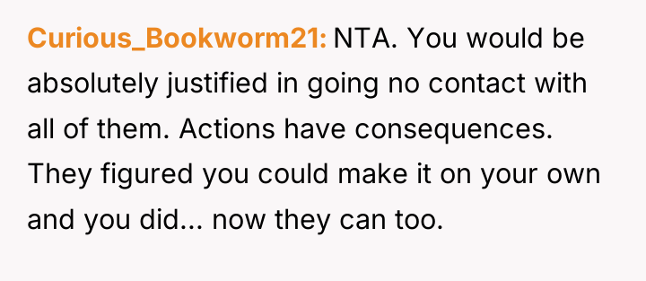 Curious_Bookworm21 NTA. You would be absolutely justified in going no...