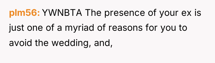 plm56 YWNBTA The presence of your ex is just one...