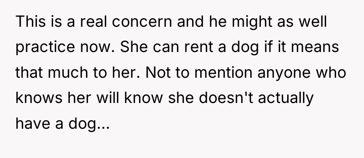 This is a real concern and he might as well...
