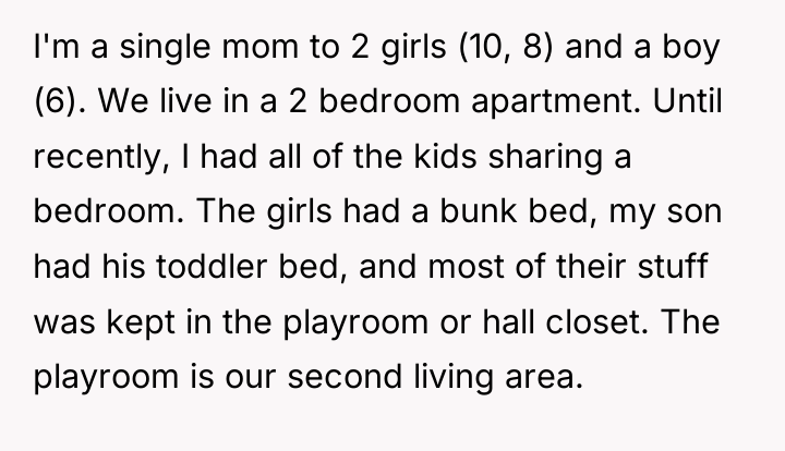 I'm a single mom to 2 girls (10, 8) and...
