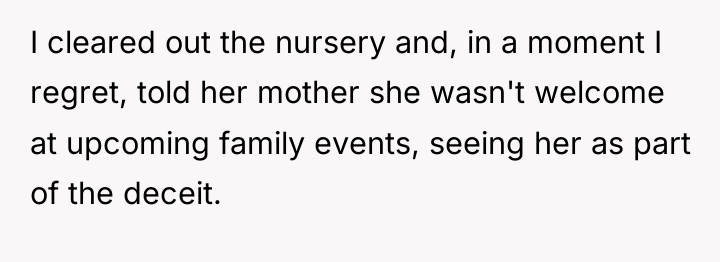 I cleared out the nursery and, in a moment I...