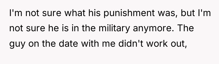 I'm not sure what his punishment was, but I'm not...