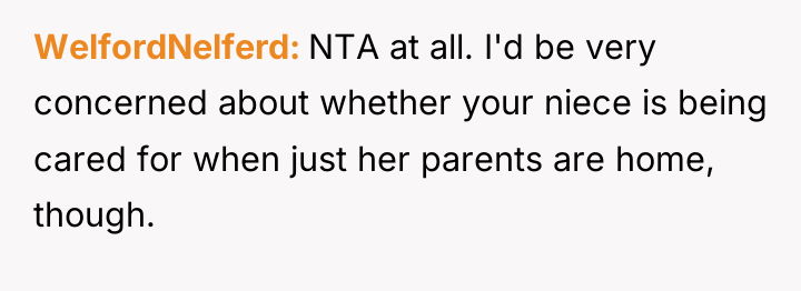 WelfordNelferd NTA at all. I'd be very concerned about whether...