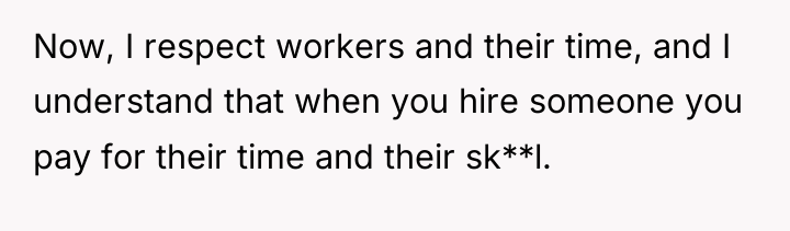 Now, I respect workers and their time, and I understand...
