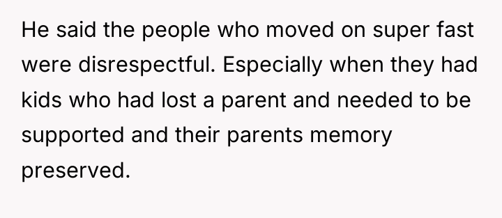 He said the people who moved on super fast were...