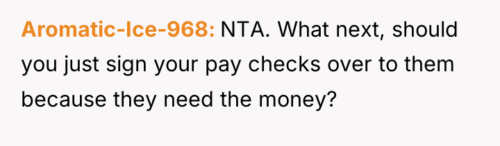 Aromatic-Ice-968 NTA. What next, should you just sign your pay...