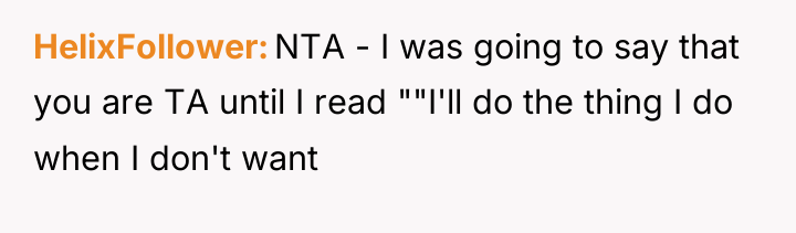 HelixFollower NTA - I was going to say that you...