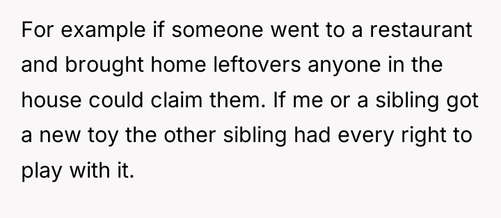 For example if someone went to a restaurant and brought...