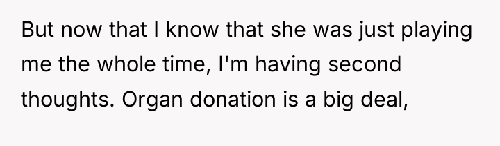 But now that I know that she was just playing...