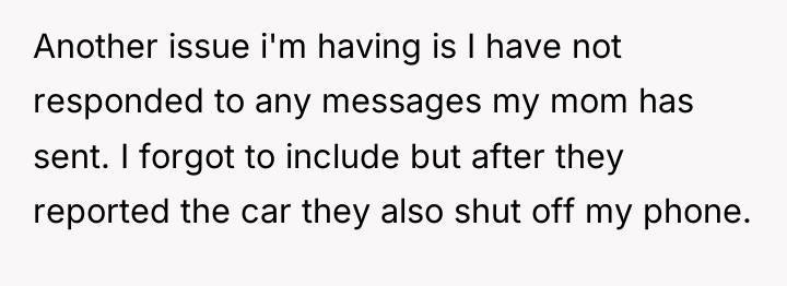 Another issue i'm having is I have not responded to...