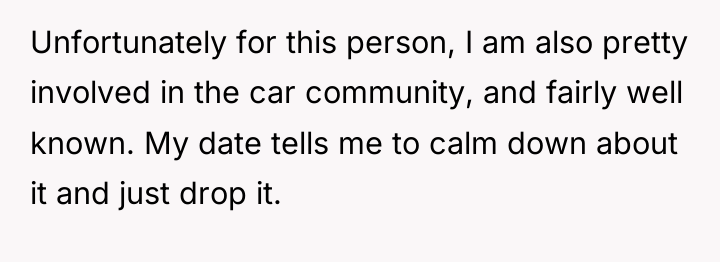 Unfortunately for this person, I am also pretty involved in...