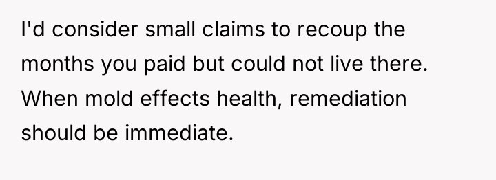 I'd consider small claims to recoup the months you paid...