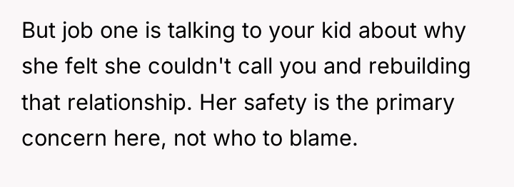 But job one is talking to your kid about why...