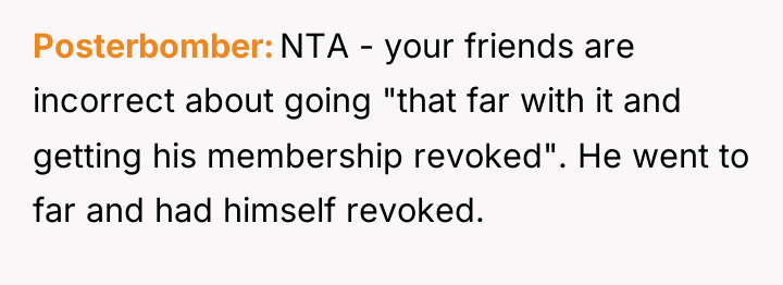 Posterbomber NTA - your friends are incorrect about going "that...
