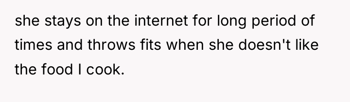 she stays on the internet for long period of times...