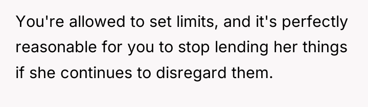 You're allowed to set limits, and it's perfectly reasonable for...