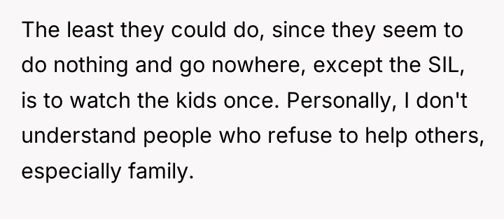 The least they could do, since they seem to do...