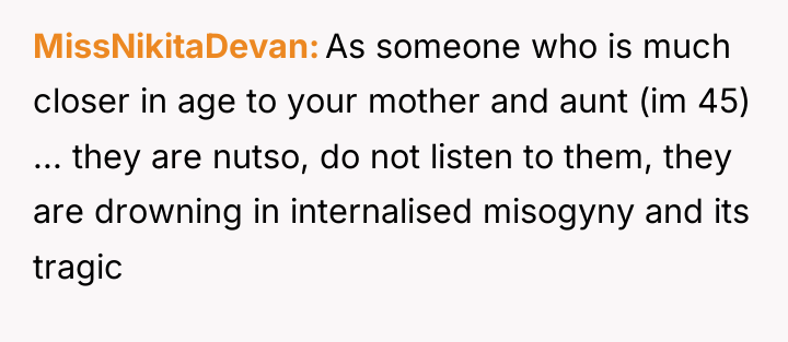 MissNikitaDevan As someone who is much closer in age to...