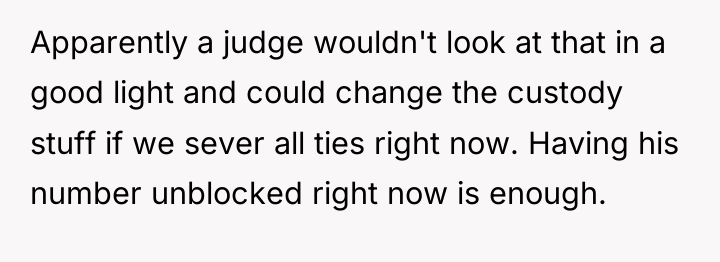 Apparently a judge wouldn't look at that in a good...