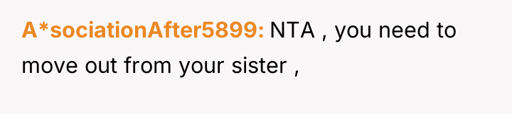 A*sociationAfter5899 NTA , you need to move out from your...