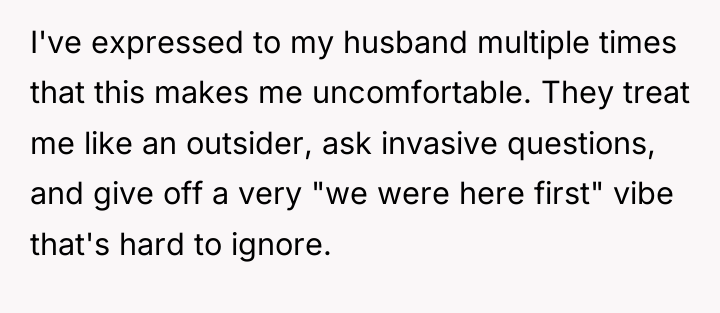 I've expressed to my husband multiple times that this makes...
