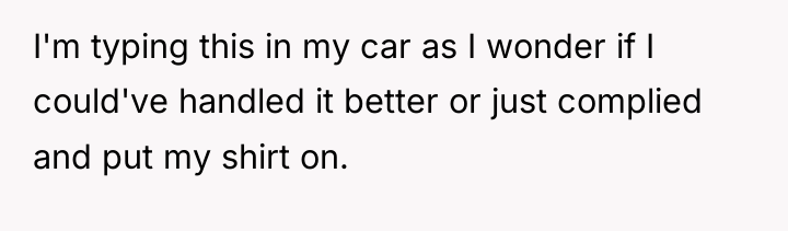 I'm typing this in my car as I wonder if...